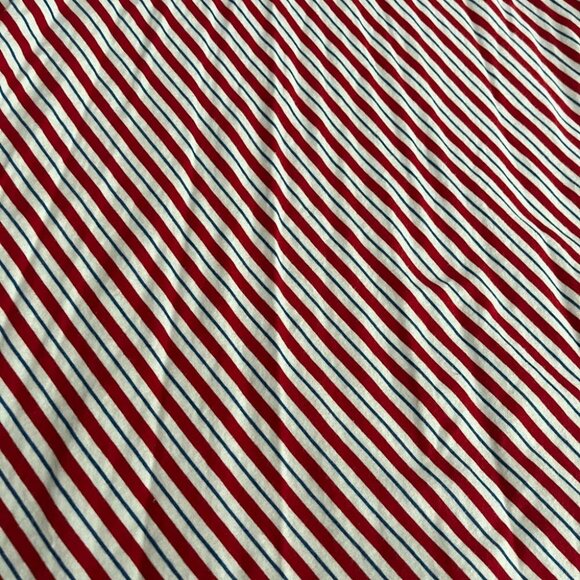 [LP] Chaps Red and White Cap Sleeve Maxi Dress - Picture 2 of 8